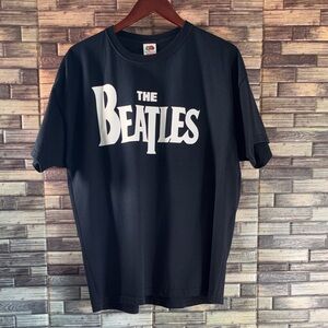 Vintage Y2K 2XL Fruit of The Loom Black The Beatles London Palladium T Shirt